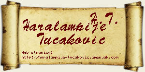 Haralampije Tucaković vizit kartica